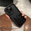 Модный черный силиконовый чехол для телефона с рисунком пламени для iPhone 17 16 Pro Max 15 Plus 14 13 12 11 17 Air 16E X XR XS Мягкий чехол