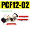 Pneumatic Copper Thread Quick Connector 6-01/8-02 for Gas Tubes