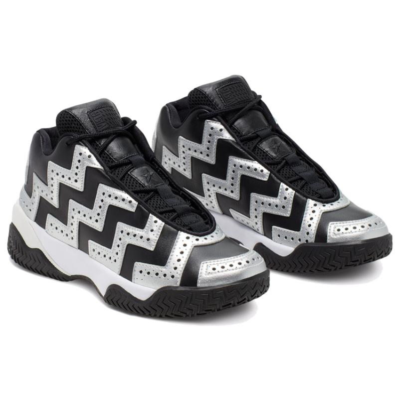 Converse VLTG Space Cowgirl Mid Comfort Sports Mid-Top Vintage Basketball Shoes Women's Black Silver