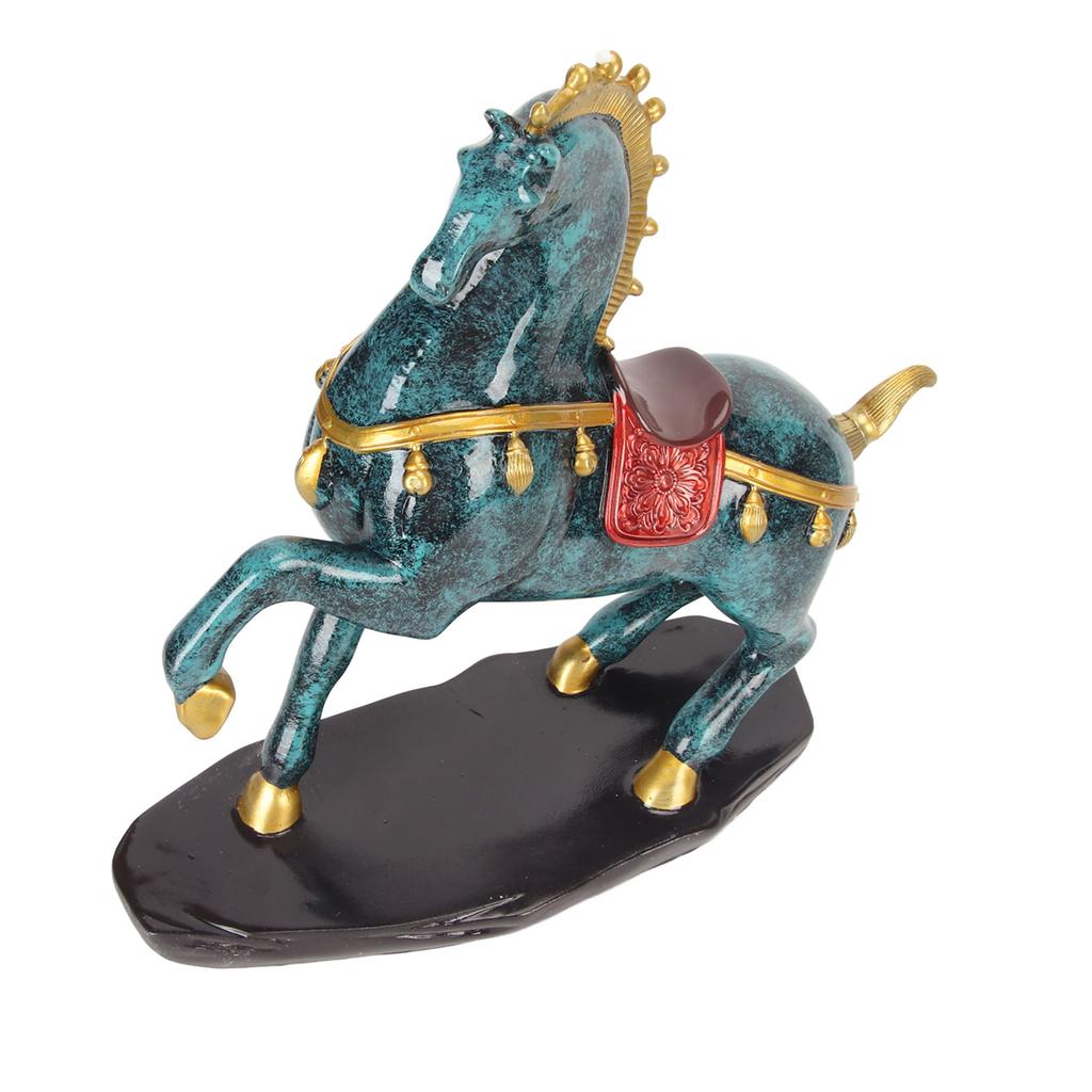 Статуя лошади из смолы бронзового цвета с большим дном, расширенная конюшня, изысканная фигурка лошади для