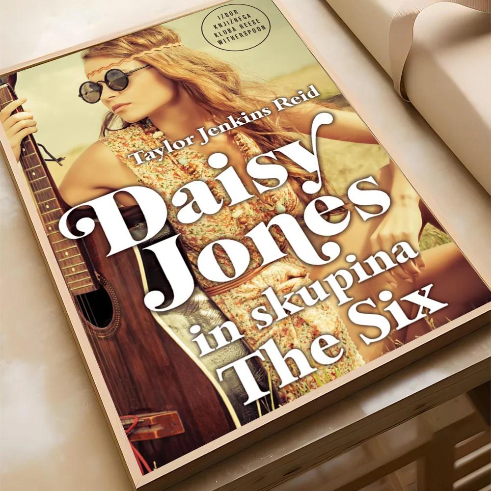 Дейзи Джонс и группа The Six Холст Картина Постер Дом Гостиная Спальня Бар Кафе Арт Декор Декор Комнаты