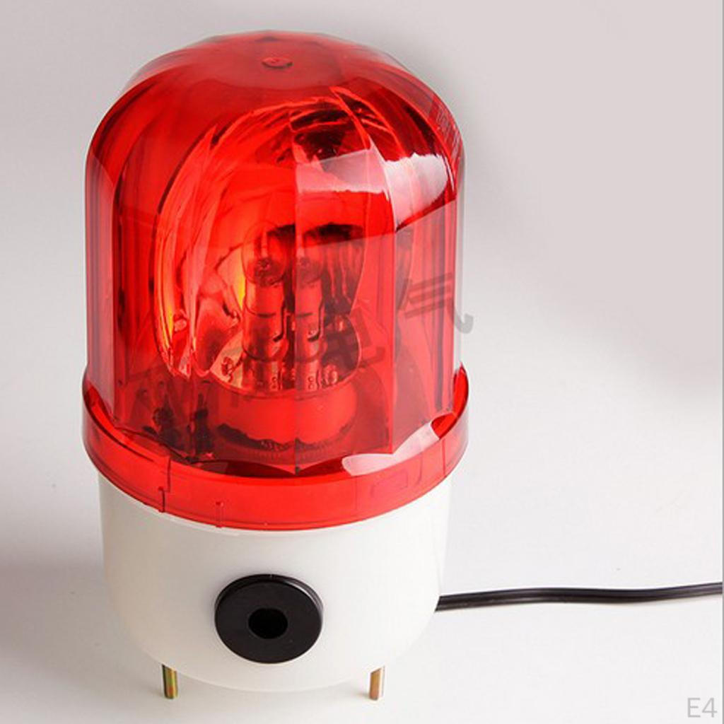 Beacon Light Flashing Rotating Sound Alarm W/ Bolt Bottom