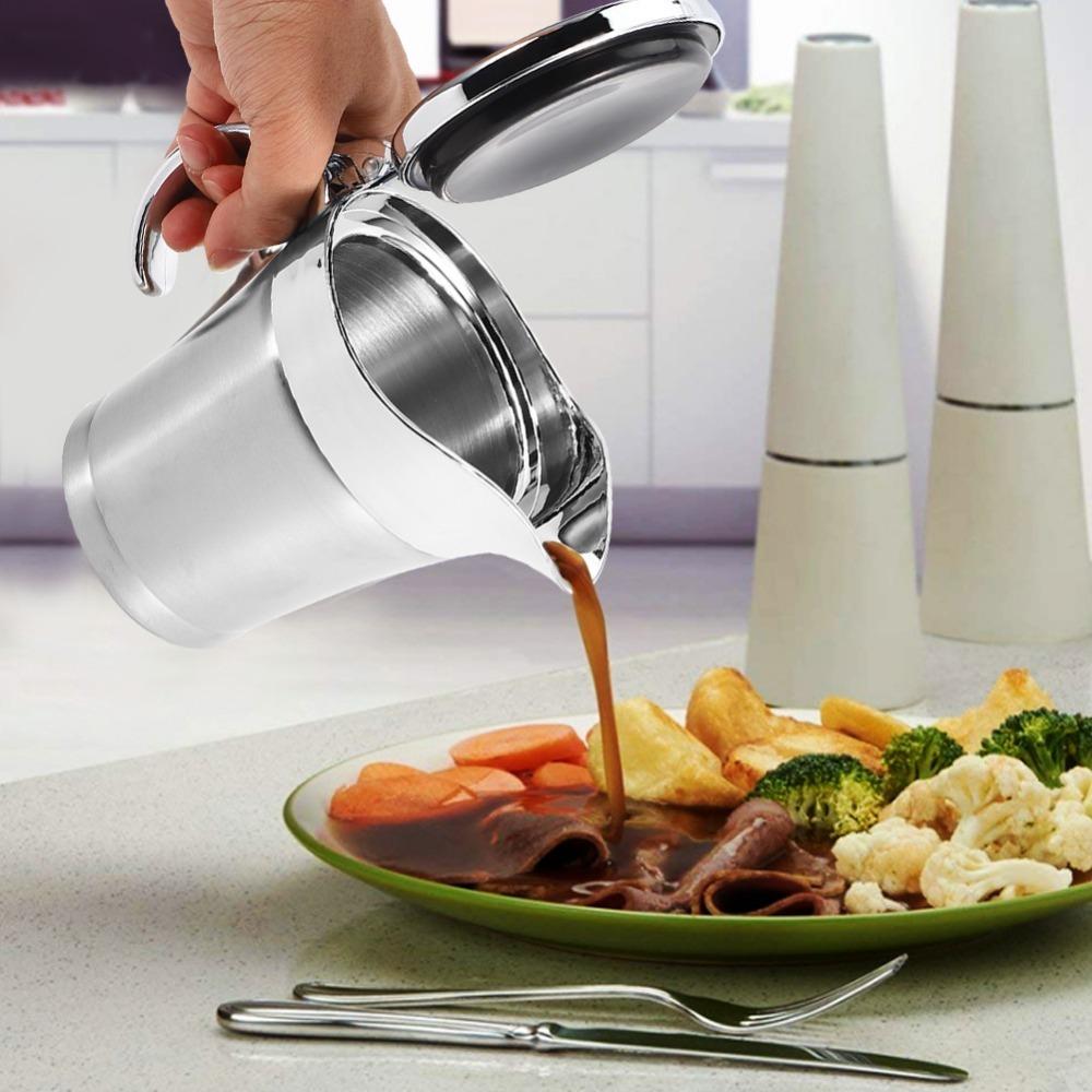 Narrow Leak-proof Spout Sauce Dispenser Double Wall Kitchen Tool Seasoning Vessel Home