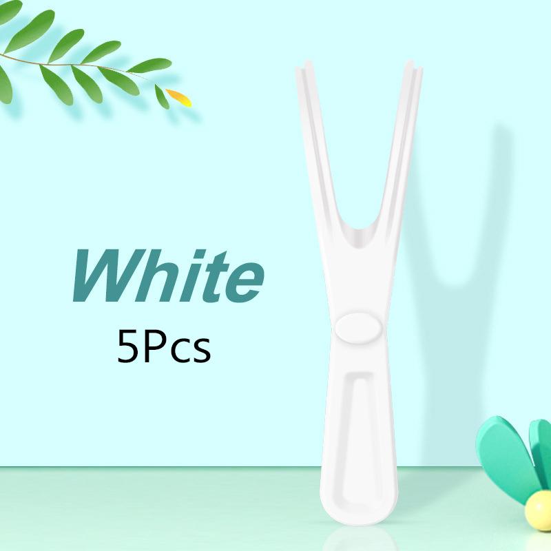 1/5 шт. Y-образная пластиковая стойка для зубной нити, многоразовый держатель для зубочисток, инструмент для чистки зубов без зубной нити, гигиена полости рта, зубочистка