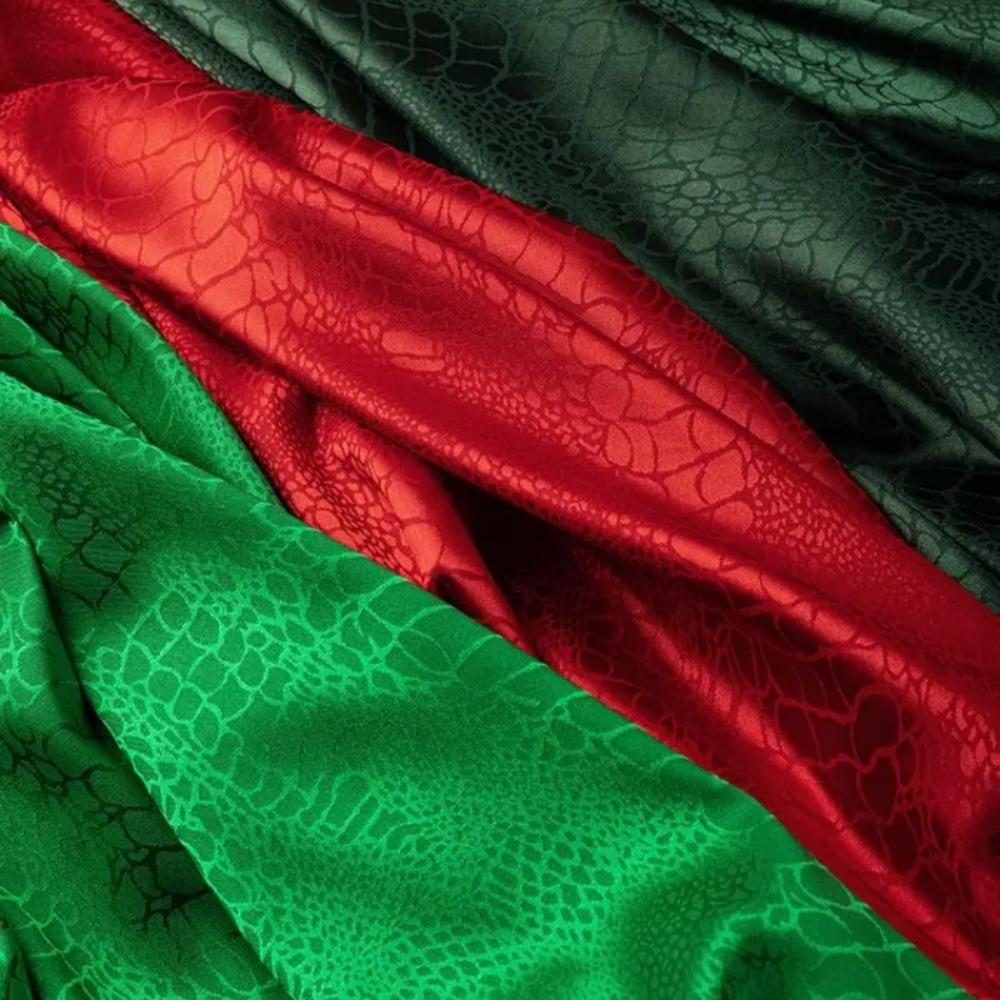 Жаккардовая ткань с узором под крокодиловую кожу, слегка эластичная, атласная, юбка в новом китайском стиле, Ханьфу, юбка-лошадиное лицо, ткань для шитья DIY