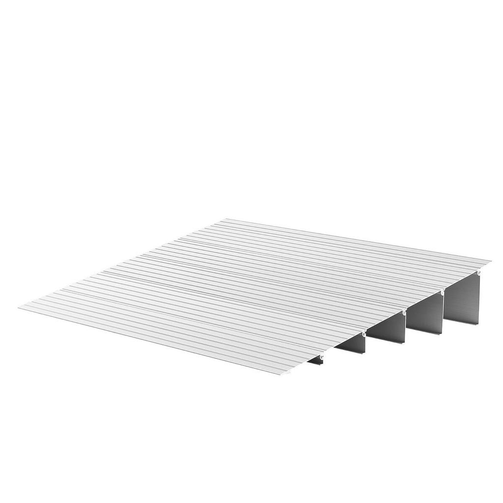 Door Threshold Ramp, 138 mm Rise, Aluminum Alloy Threshold Ramp Rated 363 kg Load Capacity, Handicap Ramps for Home Steps for Wheelchair, Scooters,