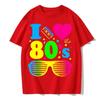 Футболки I Love The 80s для мужчин, забавные винтажные футболки на день рождения, лучший подарок, топы и футболки из чистого хлопка, повседневные