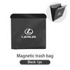 Car Seatback Trash Can Magnetic Waste Bag Garbage Pouch Accessories For Lexus UX250h RX450h CT200h RX400h NX300h RX350 RX300 AEK1