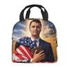 Insulated Lunch Tote Bag Charlie Kirk Angelic Advocate Accessories Food Box INS Trendy Cooler Thermal Lunch Box For School