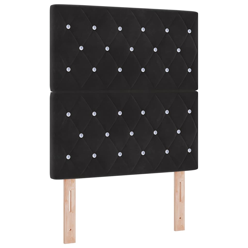 Headboard in Black 80 cm Velvet