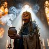 Страшная тыква Маскарад Ужас Косплей Костюм Маска для лица Жуткий Косплей Вечеринка Наряжаться Аксессуары Для Карнавальных Праздников