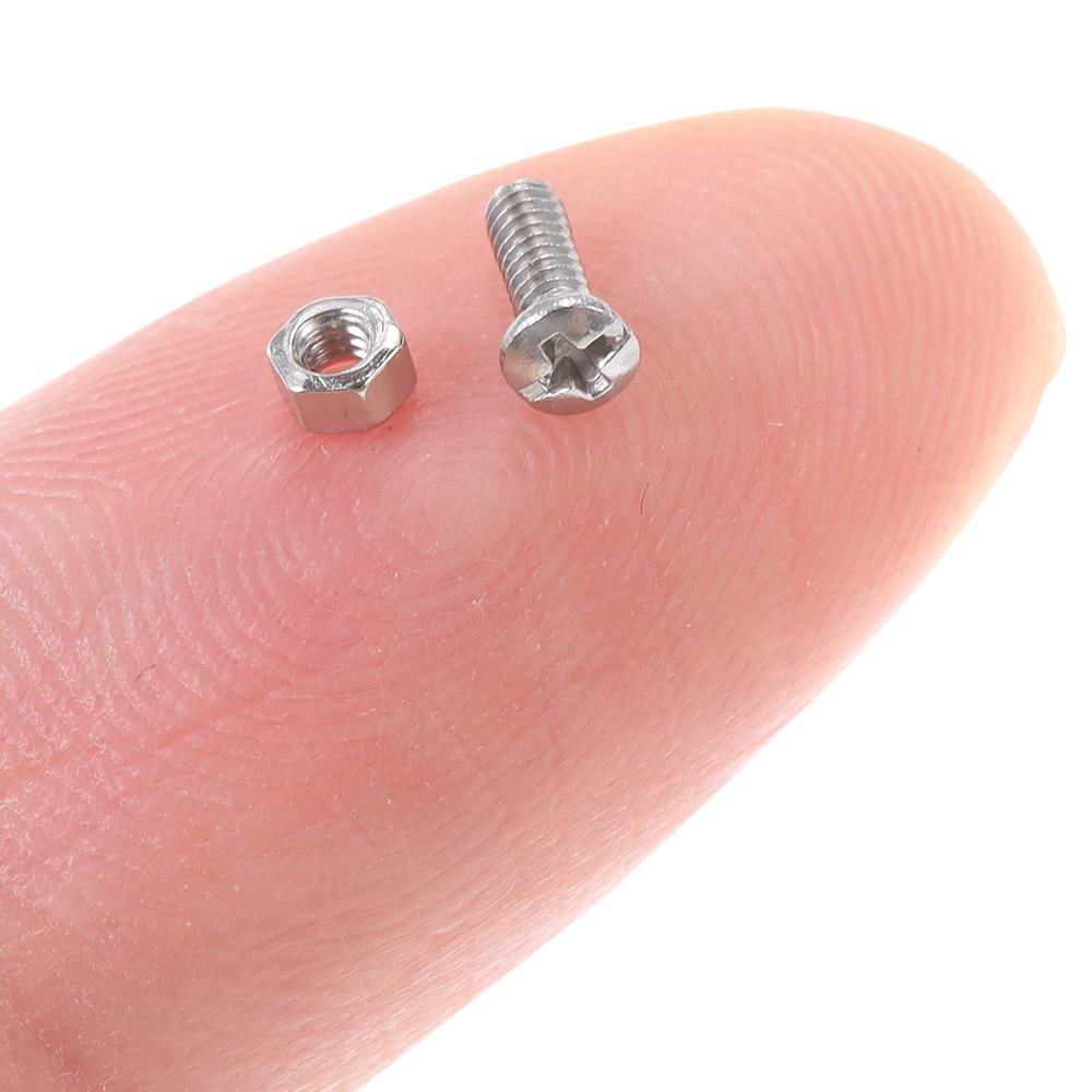 600шт M1 M1.2 M1.4 M1.6 Винты Гайки Ассортиментный комплект Миниатюрные винты Часы Без очков Электроника