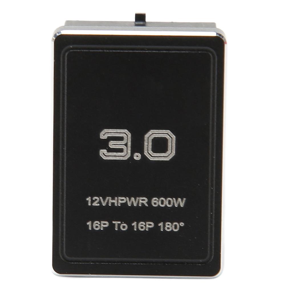 Переходник ATX 16Pin папа на 16pin мама угловой 180 градусов 12В PCIe5.0 HPWR GPU U-образный угловой разъем для настольного ПК