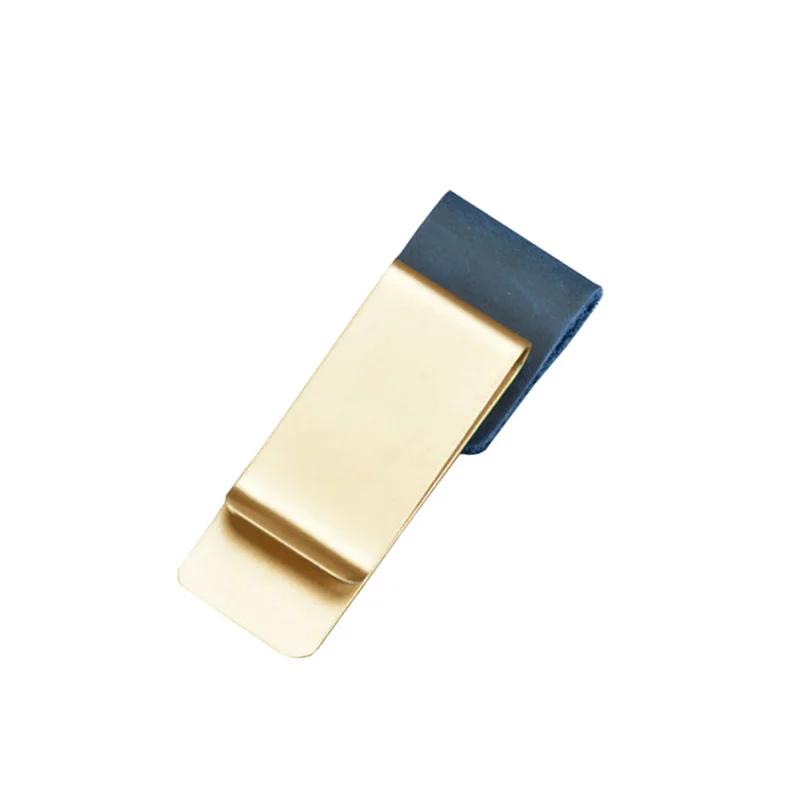 Металлический кожаный держатель для ручек, латунный зажим для карандашей из нержавеющей стали, винтажный держатель для ручек, блокнотов, держатель для ручек, зажим для листов