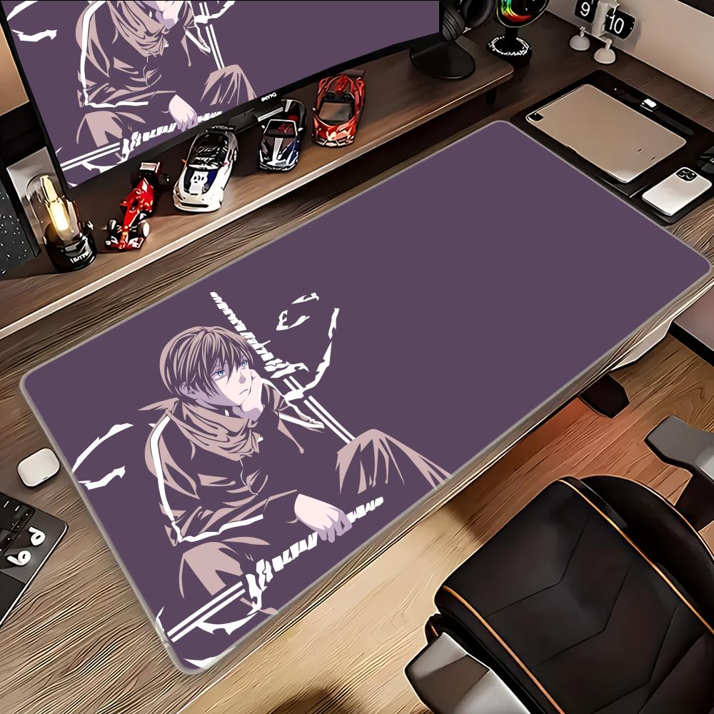 Noragami Night Fight Animation Beautiful patternsOffice Computer Desk Mat Table Big Mouse Pad Laptop Cushion Nonslip Decor