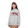 Li Ning Weekend Молодежный американский винтажный свитер с капюшоном и логотипом с принтом в виде буквы унисекс, толстовка светло-серого дымчато-серого цвета AWDU781-1