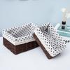 Desktop Storage Box Woven Snacks Cosmetics Toy Storage Basket Household Fabric Coffee Table Miscellaneous Items Key Basket