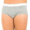Pack of 3 U1000A Men's Breathable Fabric Briefs with Front Opening