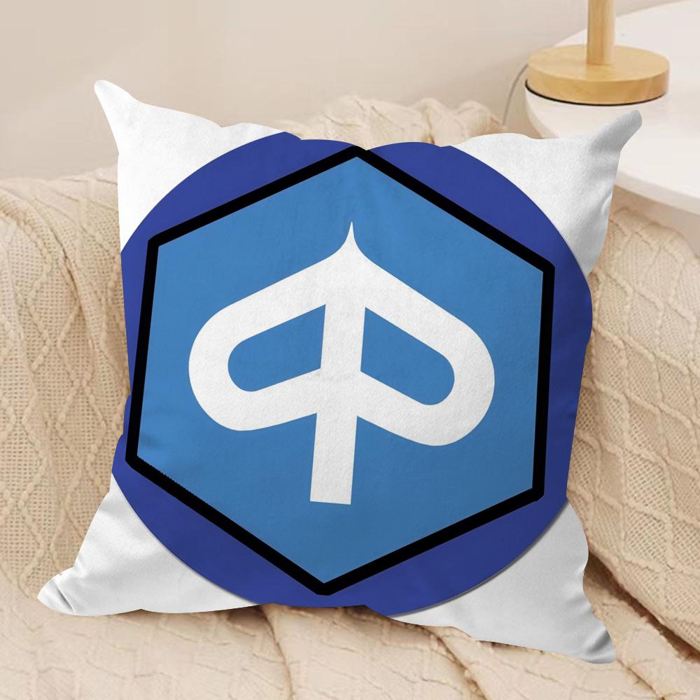 PPiaggio Cushion Cover Short plush Doublesided Print Square Throw Pillow Covers Sofa Home Cushion Decor