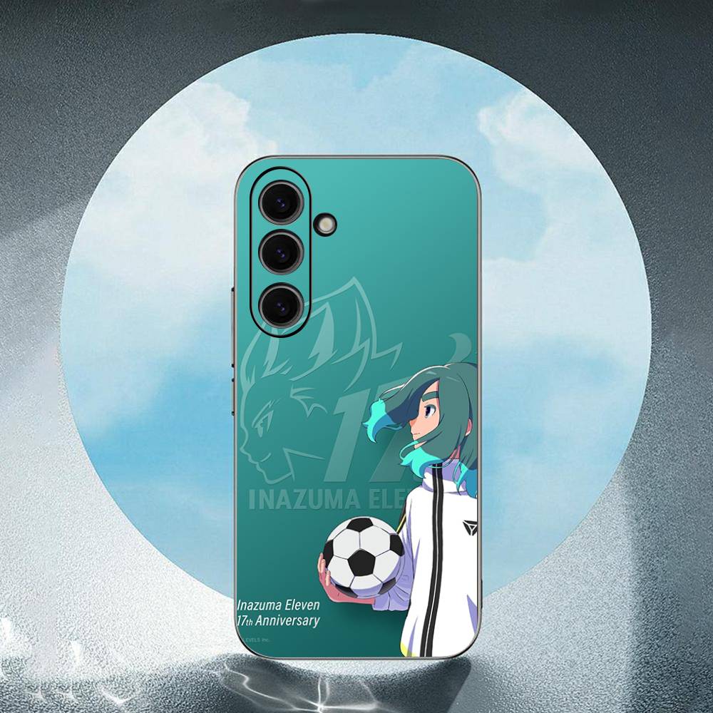 A-Animation I-Inazuma E-Eleven For Samsung Galaxy S25 S24 S23 Ultra S22 S21 Plus S20 Black Soft Silicone Protective Case