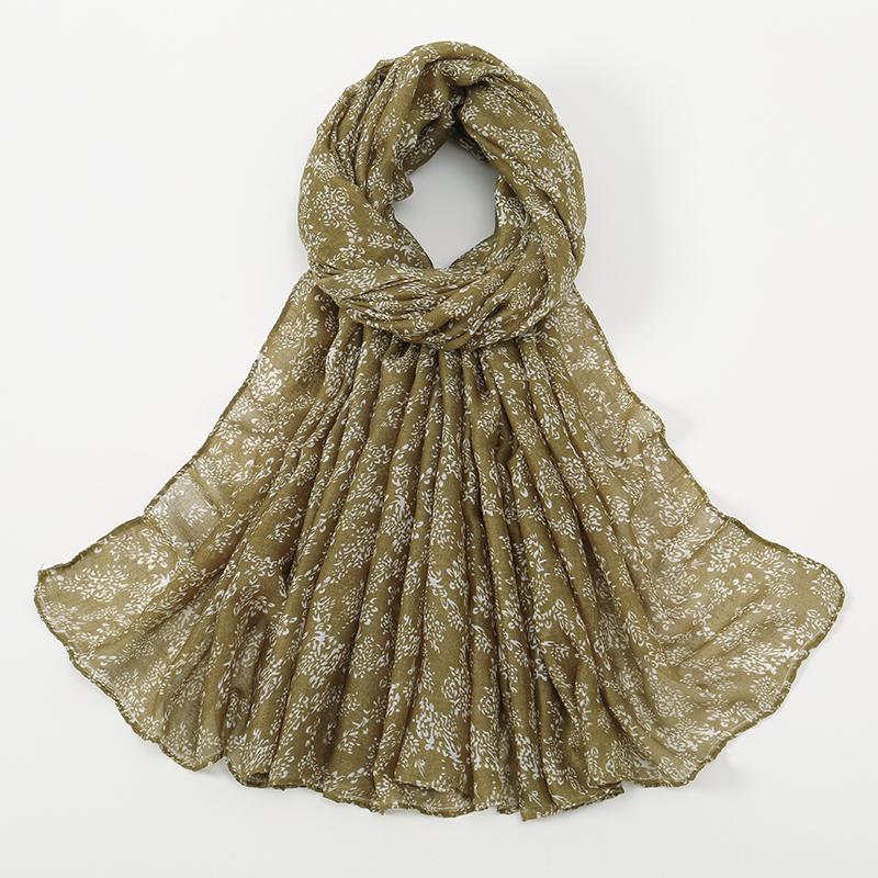 New Printed Muslim Hijab Scarf For Women Cotton Viscose Floral Scarf Shawls Muslim Headscarf Wraps Foulard Headband Turbans