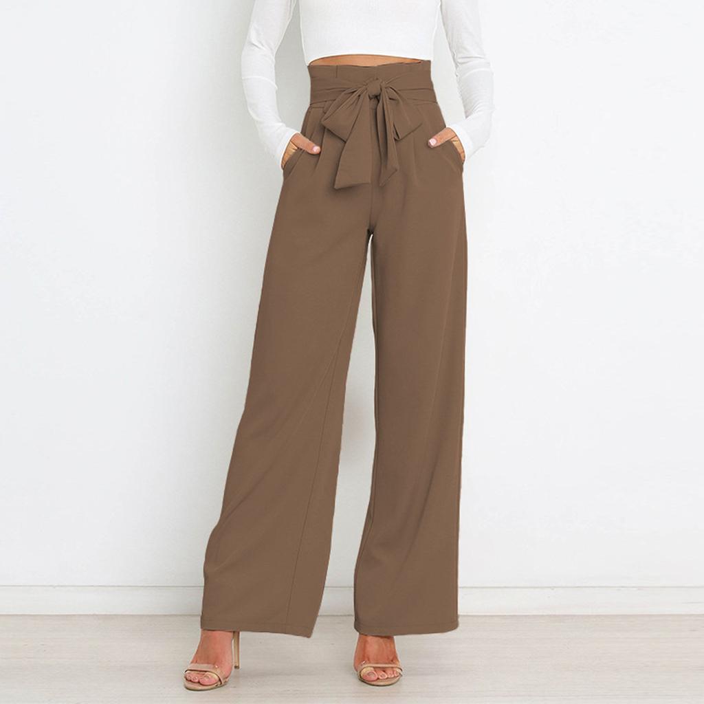 Женские повседневные брюки с темпераментом на рабочем месте, свободные и универсальные прямые брюки, брюки