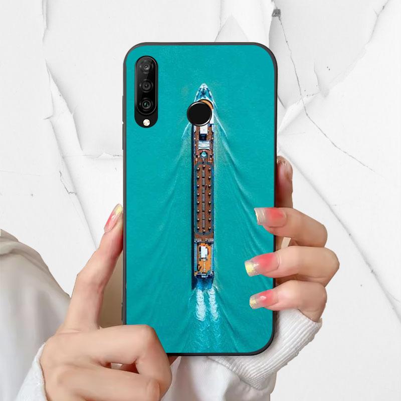 Чехол для телефона Huawei P30 Lite Силиконовый чехол MAR-LX1A Модный Расписной Ударопрочный Мягкий Fundas Для Huawei Nova 4e Чехол P30Lite