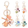 SeashelL Shaped Pendant Keychain Resin Key Ring Bag Hanging Ornament