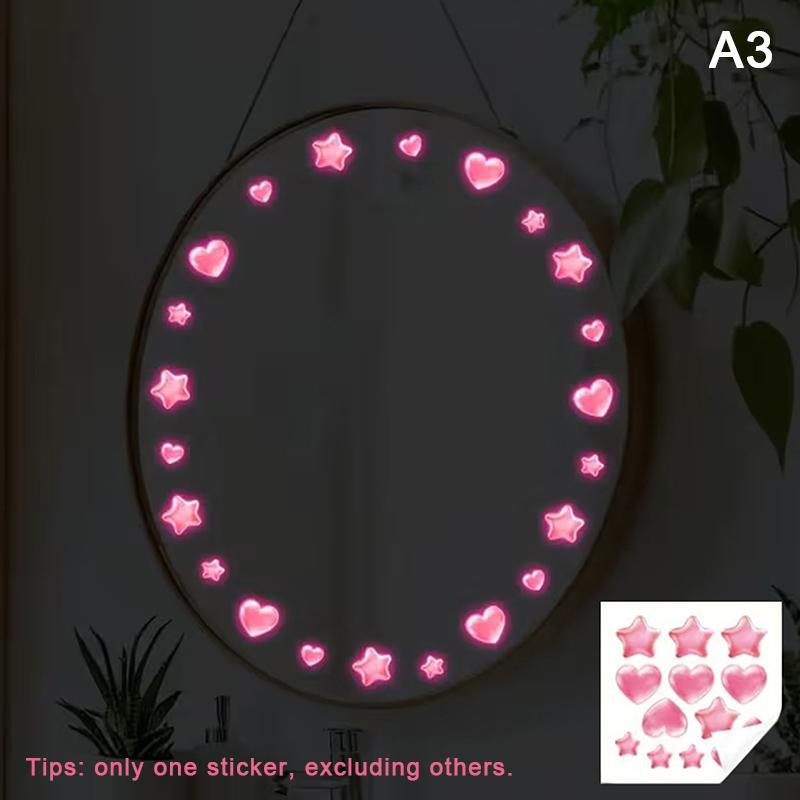 Светящиеся в темноте черепахи Самоклеящиеся наклейки Водонепроницаемые Декорации для ванной комнаты и спальни Домашний декор Стена раковины Искусство