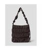 8Seconds 3-Tier Shirred Crossbody Bag Medium Brown