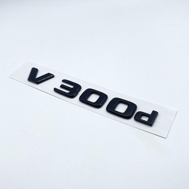 3D буквы V250d V300d NIGHT EDITION ABS эмблема для Mercedes Benz V Class W447 значок на крыло автомобиля багажник табличка с логотипом наклейка