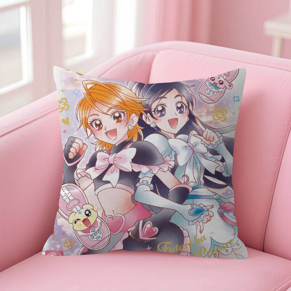 Аниме Футари Ва Pretty Cure Наволочка Дюймы Фермерский Декор Домашняя Декоративная Подушка Для Дивана
