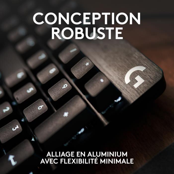 Clavier gamer - Filaire - Logitech G - G413 TKL SE - AZERTY - Rétroéclairé - Noir