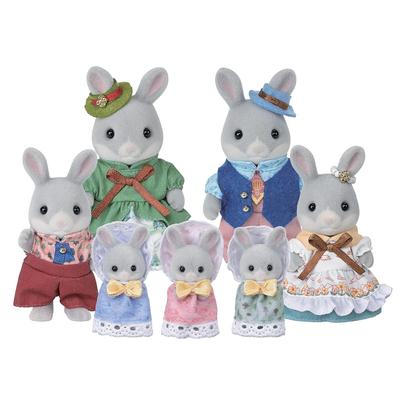 Куклы Sylvanian Families Набор для празднования Семья Хлопковых Кроликов C-81 Сертифицирован знаком ST Для детей от 3 лет Игрушка Кукольный домик