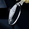Light Luxury Full Bracelet Women's Fashionable Simple Square Zircon Bracelet High-end Europe and America