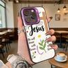 Художественный чехол для телефона с цитатой о вере Иисуса для Iphone 16 15 14 13 12 11 Pro Max Mini, противоударный, защитный от царапин