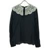 AMERI UNDRESSED Long Sleeve With Lace Collar Shirt F Black Series Blouse Women Used