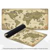 XXL Игровой коврик для мыши Винтажная старая карта мира Deskmat Нескользящая резина Морской корабль Арт Коврик для клавиатуры ПК Игровой Mausepad