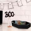 Coffin Shape Black Tray Storage Box Gothic Home Wood Tray Halloween Decoration Birthday Christmasthanksgiving Day Present Gift