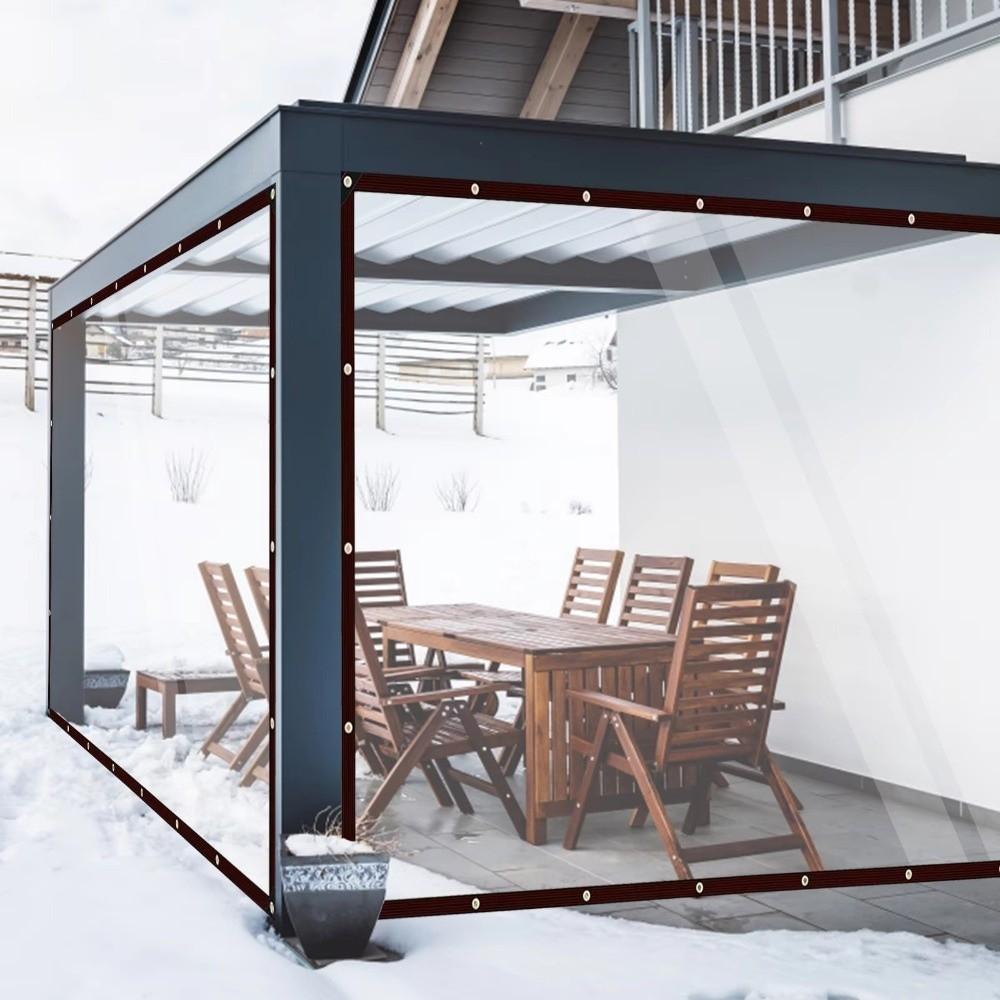 Водонепроницаемый Прозрачный Дождевик Снегрозащитная Ткань Водонепроницаемый Тент Навесы для Крыльца