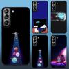 Чехол для телефона с астронавтом для Galaxy S21ultra S23plus S21fe, мягкие силиконовые чехлы для Samsung Galaxy S22 Plus Ultra S20 Fe, черный чехол