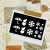 Weather-Themed 8-Piece DIY Painting Stencil Set: Washable & Reusable