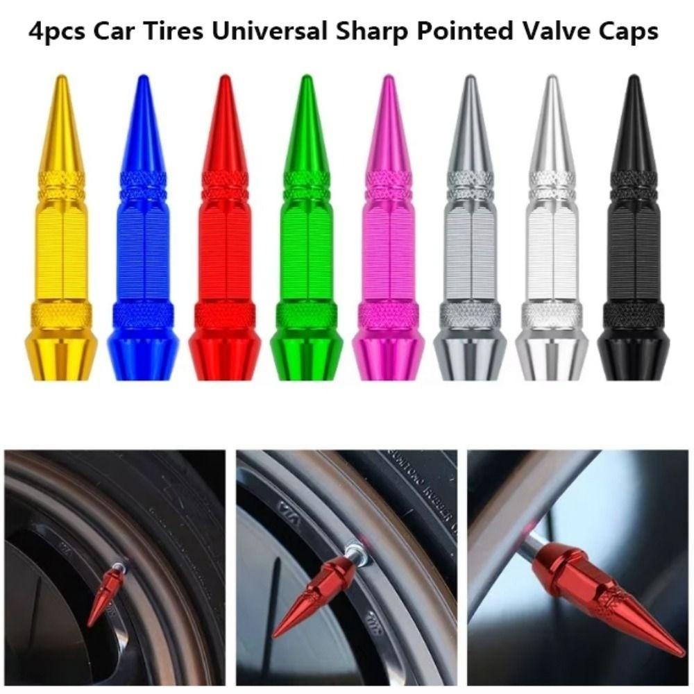 4pcs Personalized Modifications Car Tires Valve Caps Universal Auto Parts Bicycle and Motorcycle