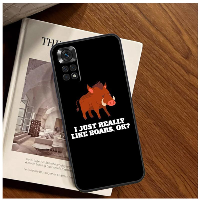Милый дикий кабан смешной Мультяшный Чехол Для Xiaomi Redmi Note 13 9 10 11 12 14 15 Pro Plus Чехол Для Redmi 15 C 12C 13C 14C 10C