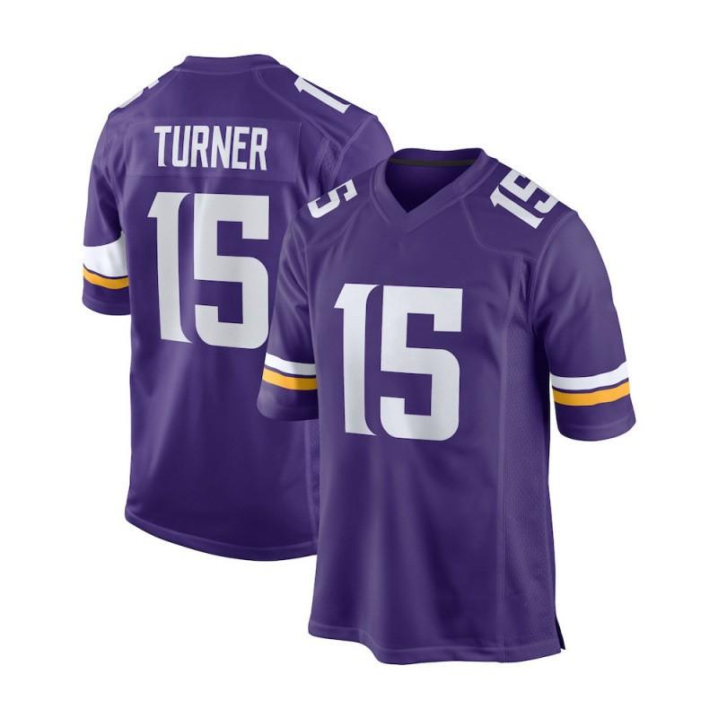 Minnesota Vikings 9 MCCARTHY 18 JEFFERSON Football Jersey Embroidered Sports Uniform