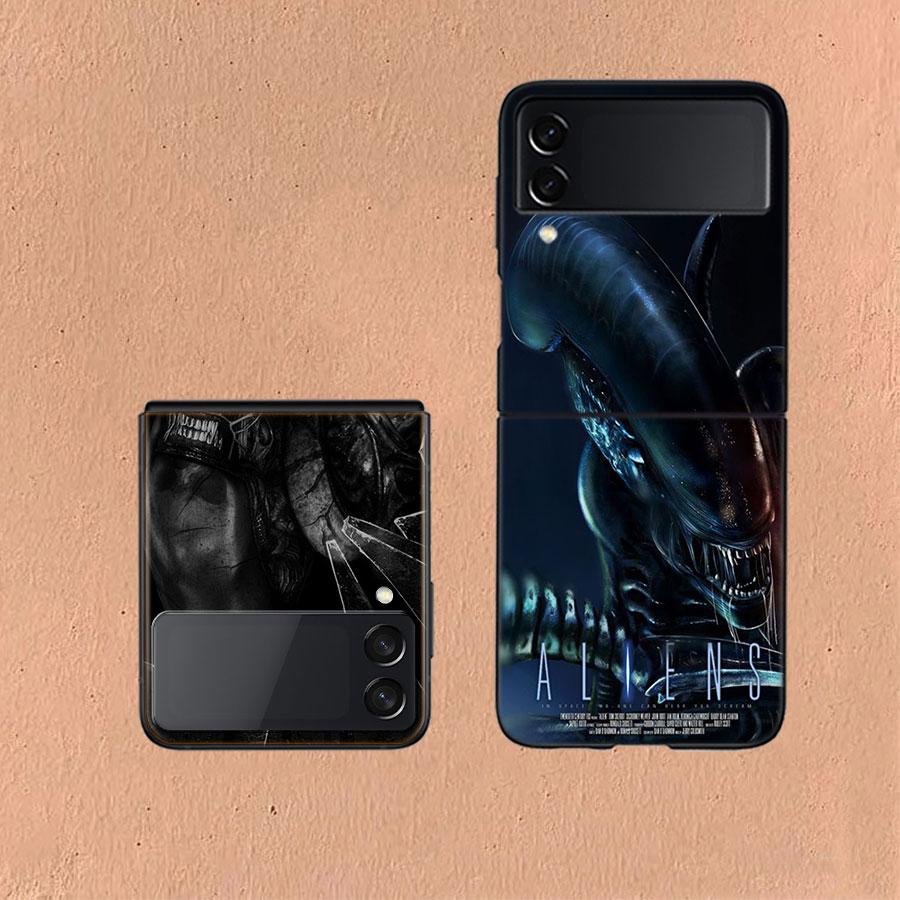 Чехол для телефона Alien vs Predator для Samsung Z Flip 6 7 5G Galaxy Z Flip 5 4 3 5G Чехлы Ударопрочный Жесткий Чехол ТПУ