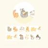 Pre-Cut Animals Washi Tape Set Cute Kawaii Cat Rabbit Panda Dog Penguin Decorative Masking Label Stickers for Arts DIY Crafts