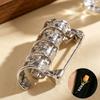 Copper Boutonniere Holder Spiral Design Corsage Stem Clip Creative Gift Brooch Holder  Suit Jacket