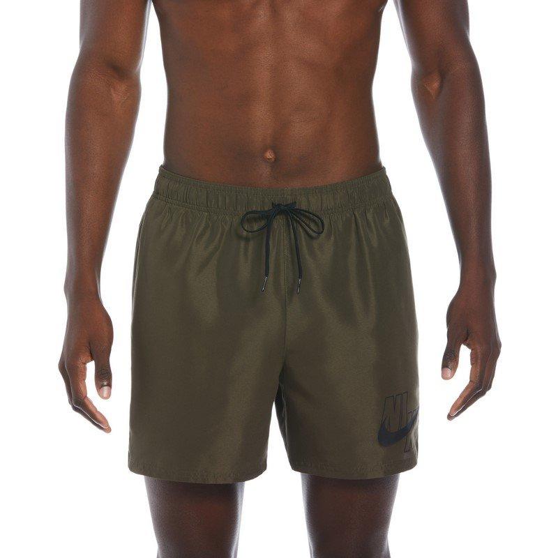 Nike Logo Lace Mid-Rise Casual Shorts Men shorts Khaki NESSA566-240