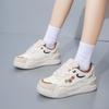 Повседневные кроссовки на толстой платформе для женщин со шнуровкой, нескользящие, для ходьбы, удобные теннисные туфли из искусственной кожи, женские спортивные рабочие дышащие кроссовки